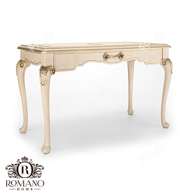 Handcrafted Console Table - Nicole Romano Home 3D model image 1