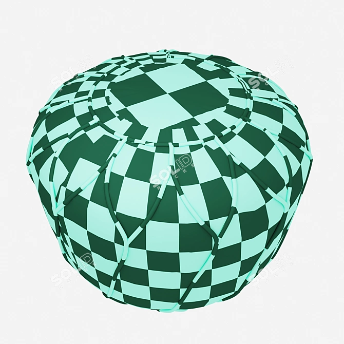 Cosmic Comfort Pouf 3D model image 3