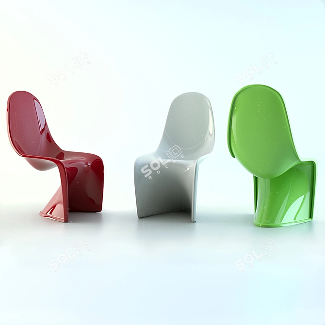 Iconic Panton Chair: Timeless Design 3D model image 2