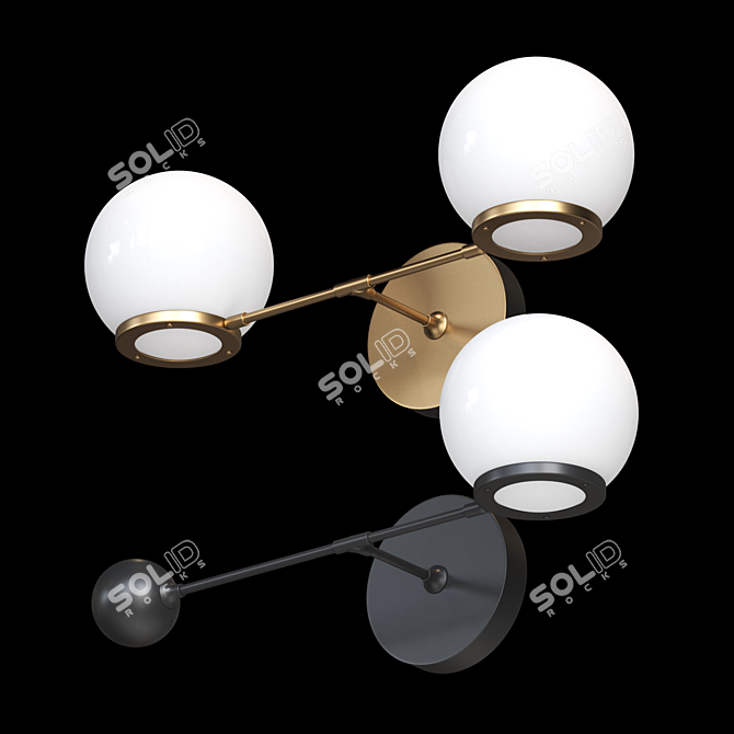 O&G Contrapesso LED Wall Sconce 3D model image 3