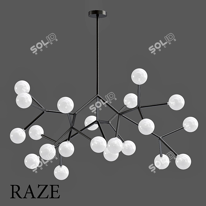 RAZE 2013: Sleek Designer Chandelier 3D model image 1