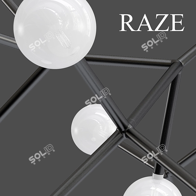 RAZE 2013: Sleek Designer Chandelier 3D model image 2