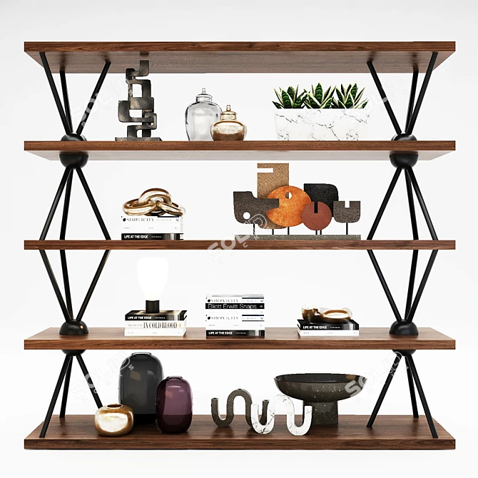 Bonaldo Tripodio Decorative Rack 3D model image 1