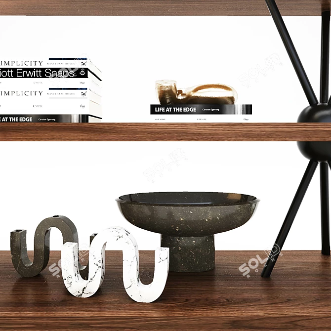 Bonaldo Tripodio Decorative Rack 3D model image 3