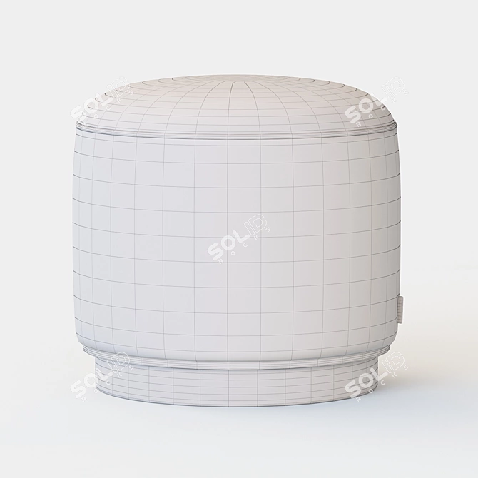 Elegant Eddy Pouf by Laskasas 3D model image 4
