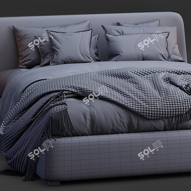 Lecomfort Calvin: The Perfect Bed for Ultimate Comfort 3D model image 5