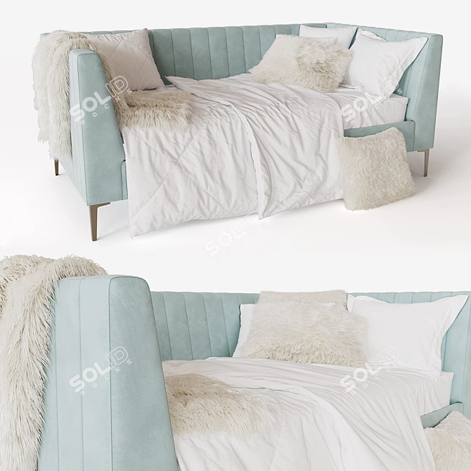 Elegant Avalon Daybed: Comfort and Style 3D model image 1