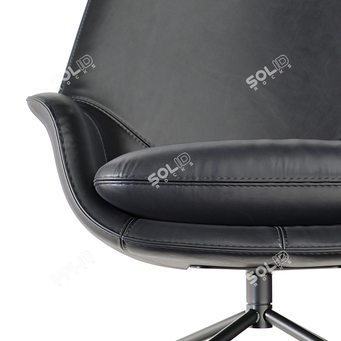 Elevate Your Comfort: Smile Lounge High Back 3D model image 2