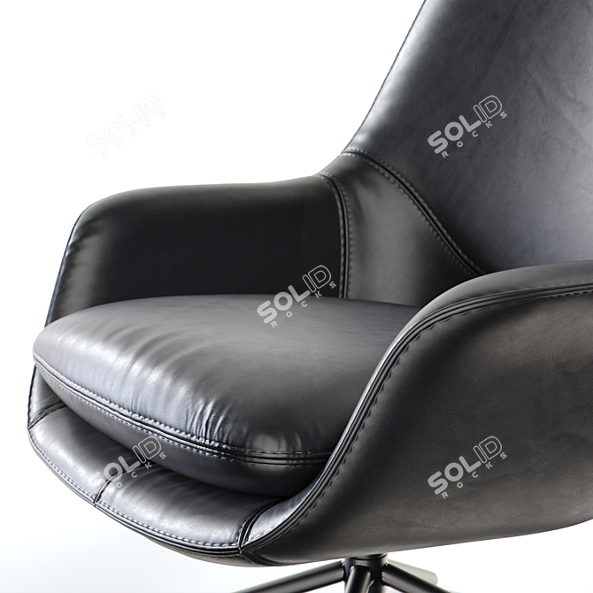 Elevate Your Comfort: Smile Lounge High Back 3D model image 3