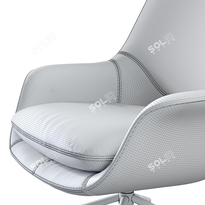 Elevate Your Comfort: Smile Lounge High Back 3D model image 4