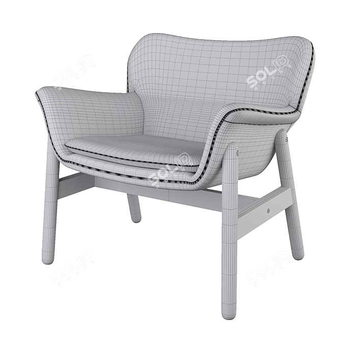 Vedbo Armchair: Modern Elegance for Comfort 3D model image 3