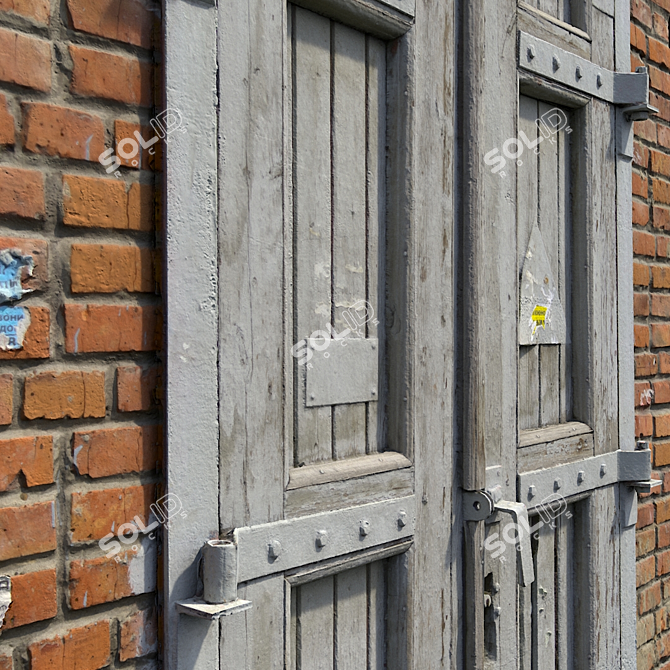 Vintage High Door 3D model image 3