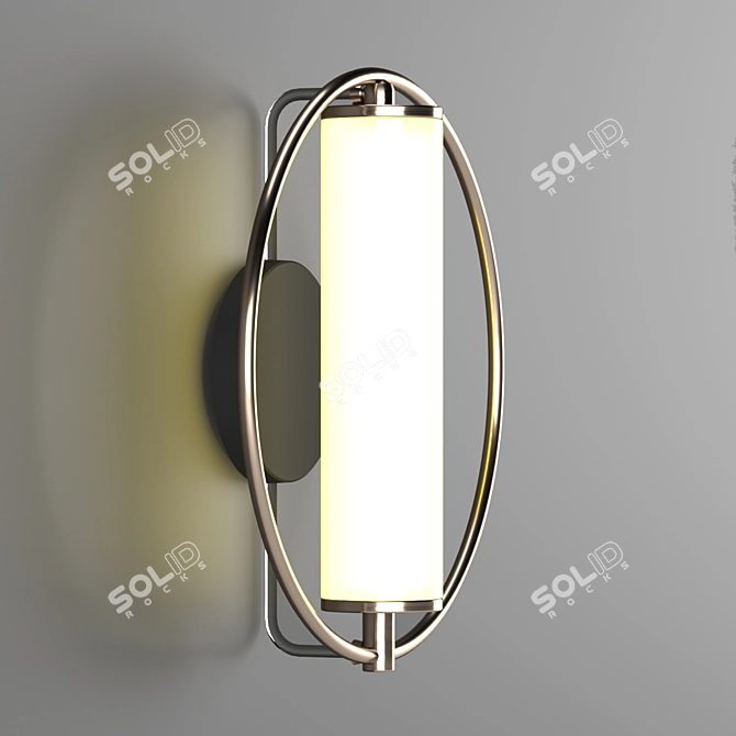 Modern LED Flare Wall Sconce 3D model image 1