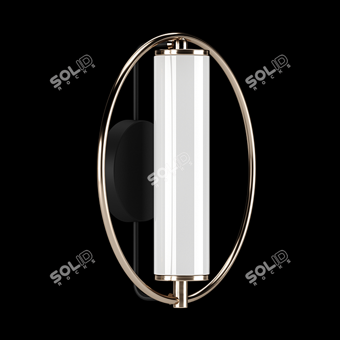 Modern LED Flare Wall Sconce 3D model image 4