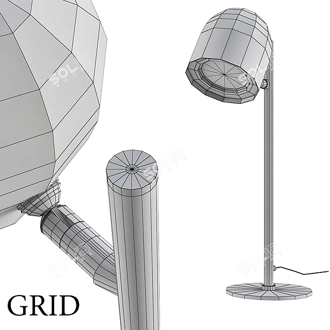 Versatile Modern Floor Lamp Set 3D model image 2