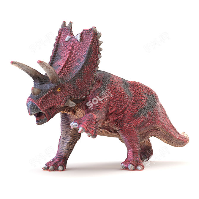 Roaring Pentaceratops Dinosaur Toy 3D model image 1