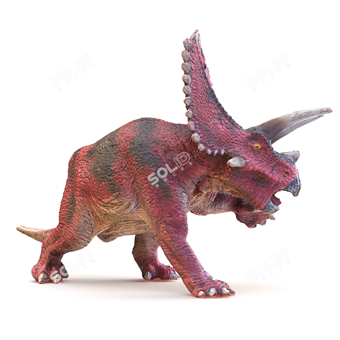 Roaring Pentaceratops Dinosaur Toy 3D model image 3