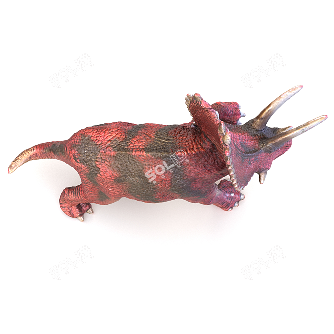Roaring Pentaceratops Dinosaur Toy 3D model image 4