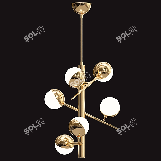 Elegant Illumination: Linkka Chandelier 3D model image 1