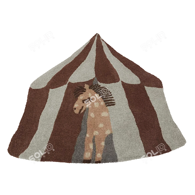 Whimsical OYOY Kids Rugs 3D model image 3