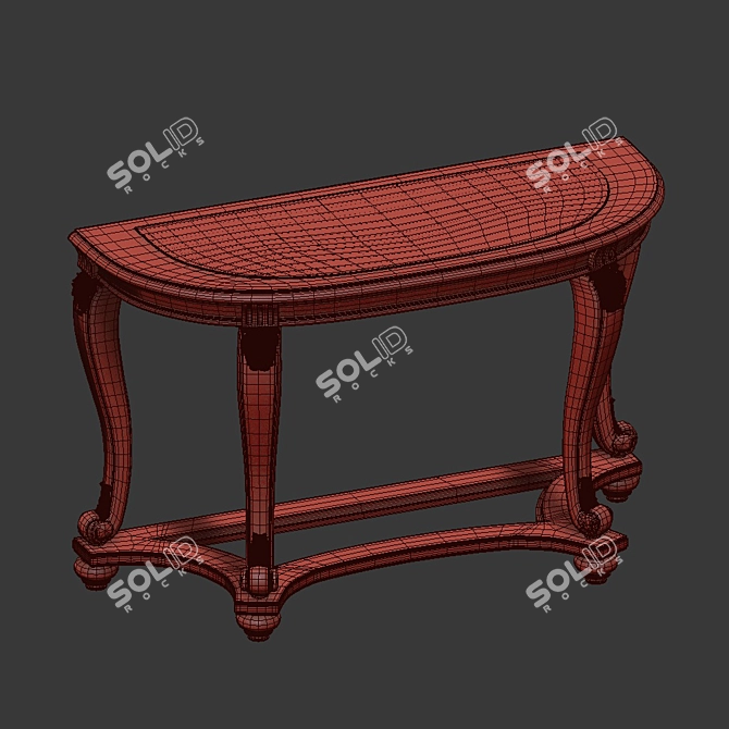 

Elegant Chancery Console Table 3D model image 2