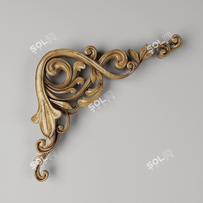 Elegant Decorative Ornament 3D model image 3