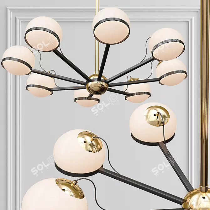 Elegant Lumina Pendant Light 3D model image 1