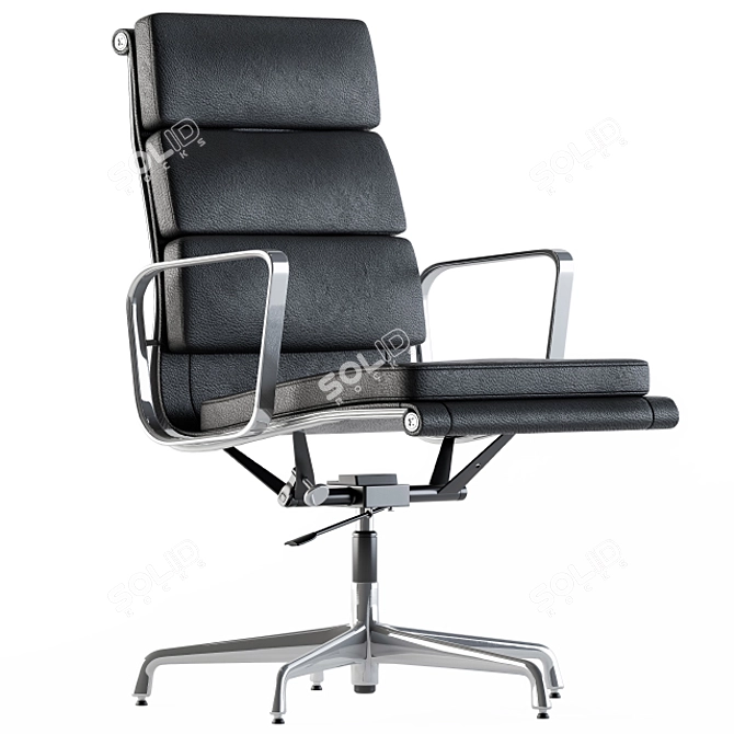 Elevate Your Workspace with Boss Leather Chair 3D model image 4