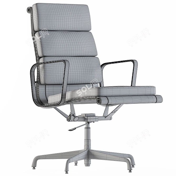 Elevate Your Workspace with Boss Leather Chair 3D model image 5