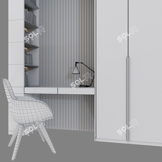 Tom Dixon Wardrobe with Scoop Chair 3D model image 5