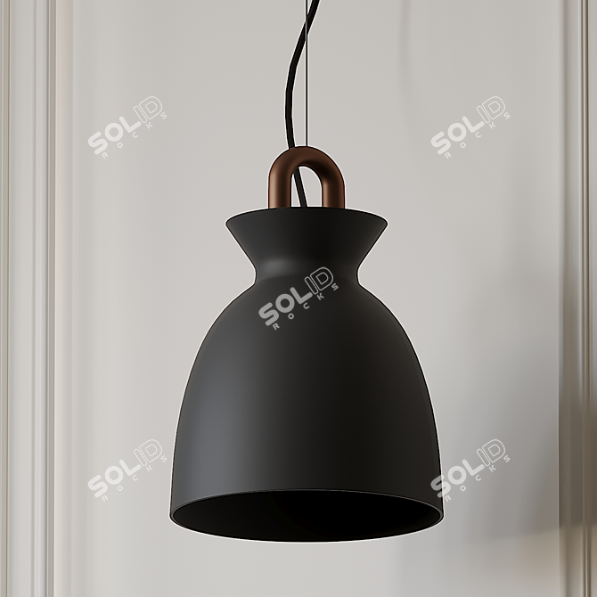 Sleek Colombo Pendant Light 3D model image 3