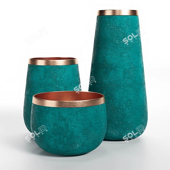 Copper Gleam - PBR Silos 3D model image 4