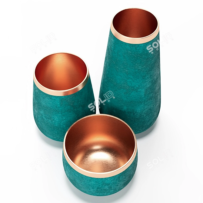 Copper Gleam - PBR Silos 3D model image 5