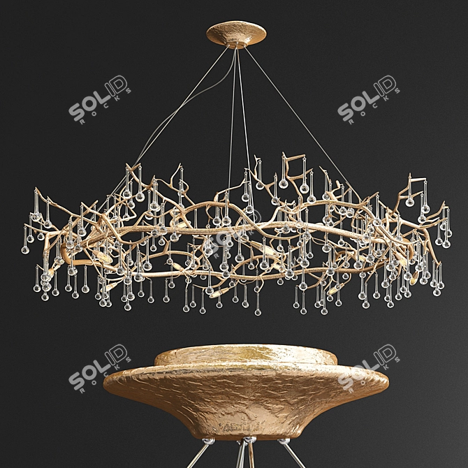 Serip Bijout Ring Chandelier - Stunning New Design 3D model image 2