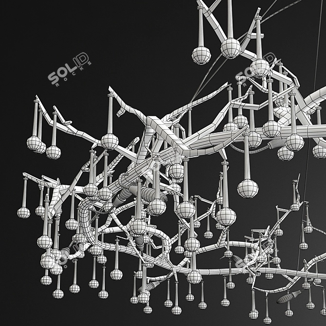 Serip Bijout Ring Chandelier - Stunning New Design 3D model image 4