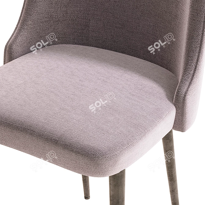 Nobel Upholstered Dining Chair 3D model image 2