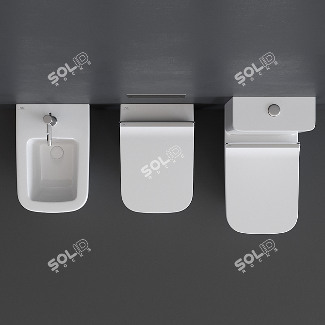 Forma Close Coupled Toilet Set 3D model image 4