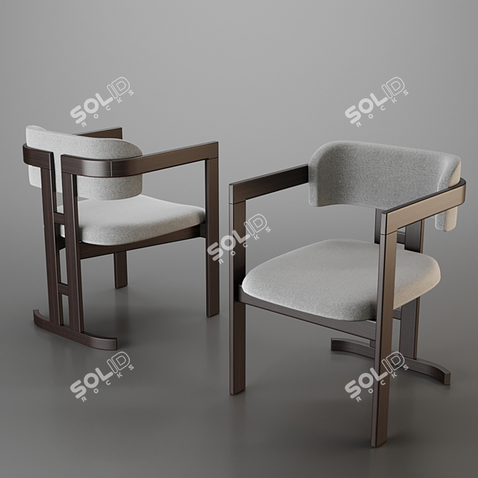 Modern Elegance: Dorotea Dining Chair 3D model image 1