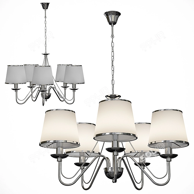 ARTE LAMP Furore A1150 - Elegant 5-light Chandelier 3D model image 1