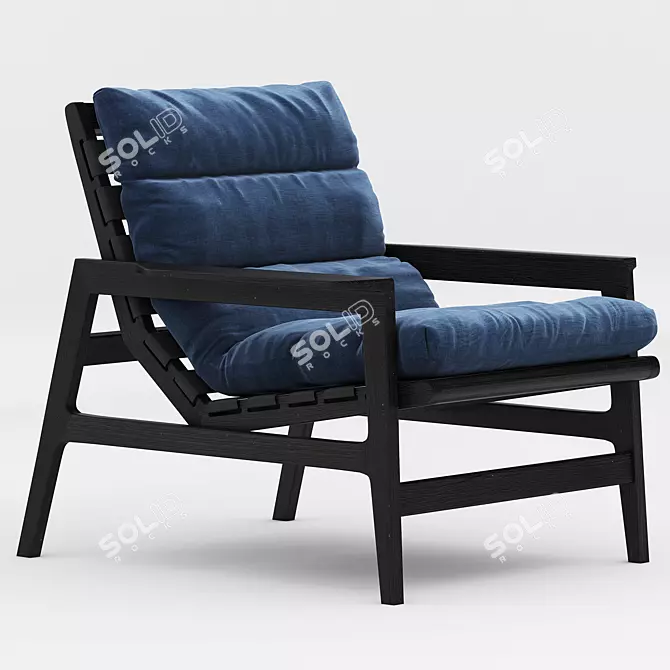 Elegant Ipanema Armchair 3D model image 1