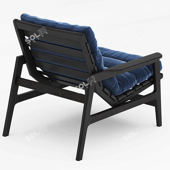 Elegant Ipanema Armchair 3D model image 2