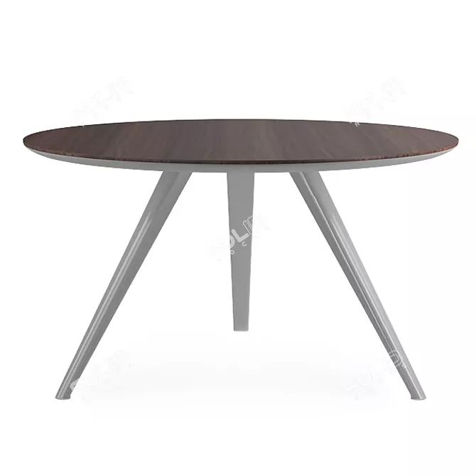 Elegant Evans Table by Minotti 3D model image 1