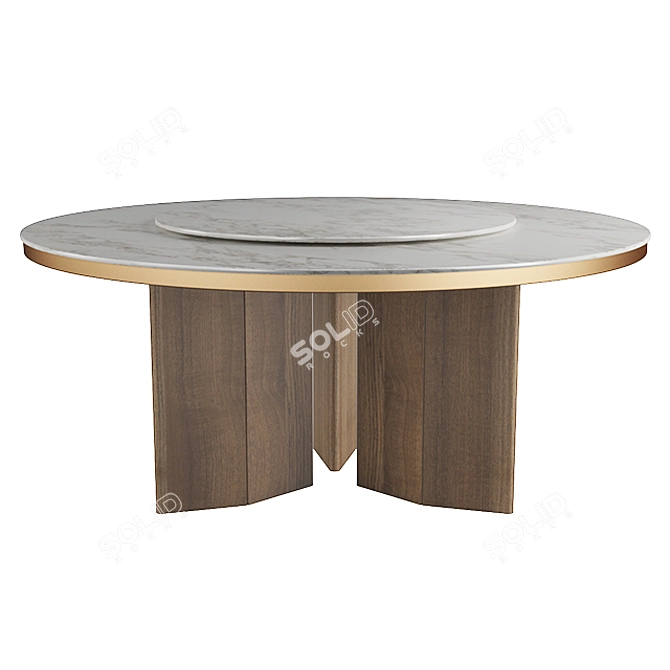 Elegant Morgan Marble Table 3D model image 1