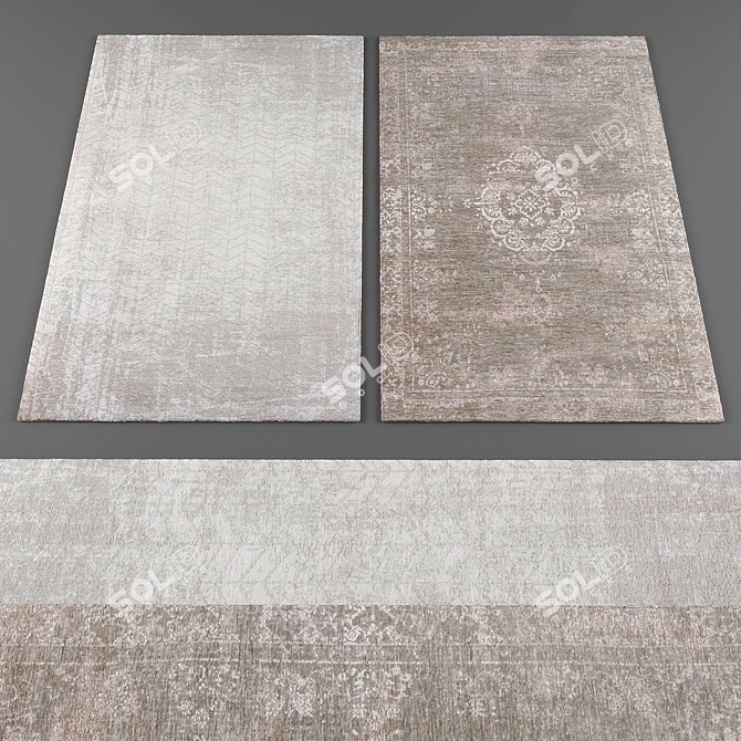 Elegant Louis De Poortere Rugs 3D model image 1