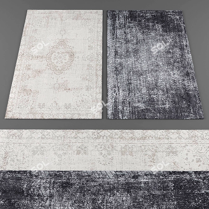 Elegant Louis De Poortere Rugs 3D model image 2