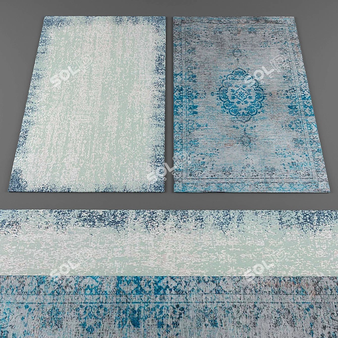 Elegant Louis De Poortere Rugs 3D model image 3