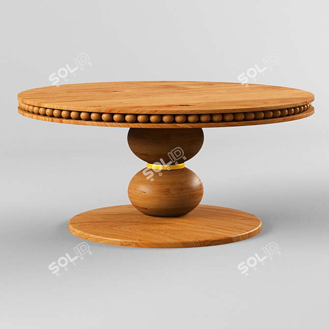 Sleek Geometric Coffee Table 3D model image 1