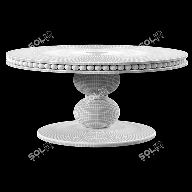 Sleek Geometric Coffee Table 3D model image 2