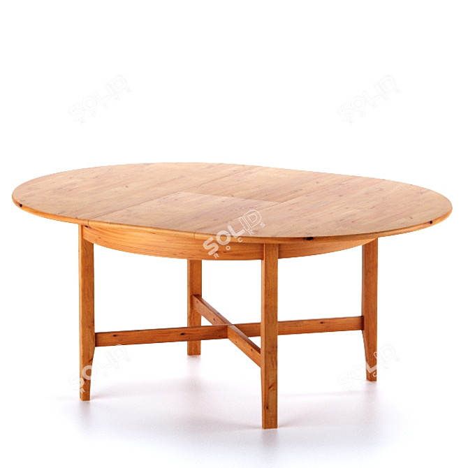 IKEA LEXVIK: Versatile Extendable Dining Table 3D model image 1