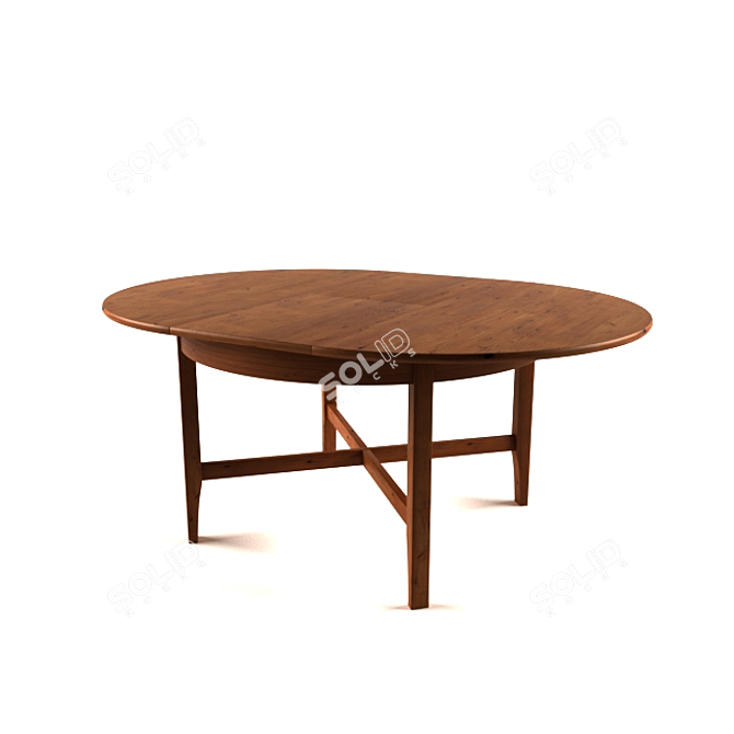 IKEA LEXVIK: Versatile Extendable Dining Table 3D model image 2